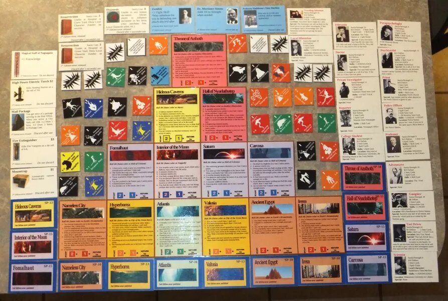 "Ужас Аркхэма" 1987 года. Источник: BGG"