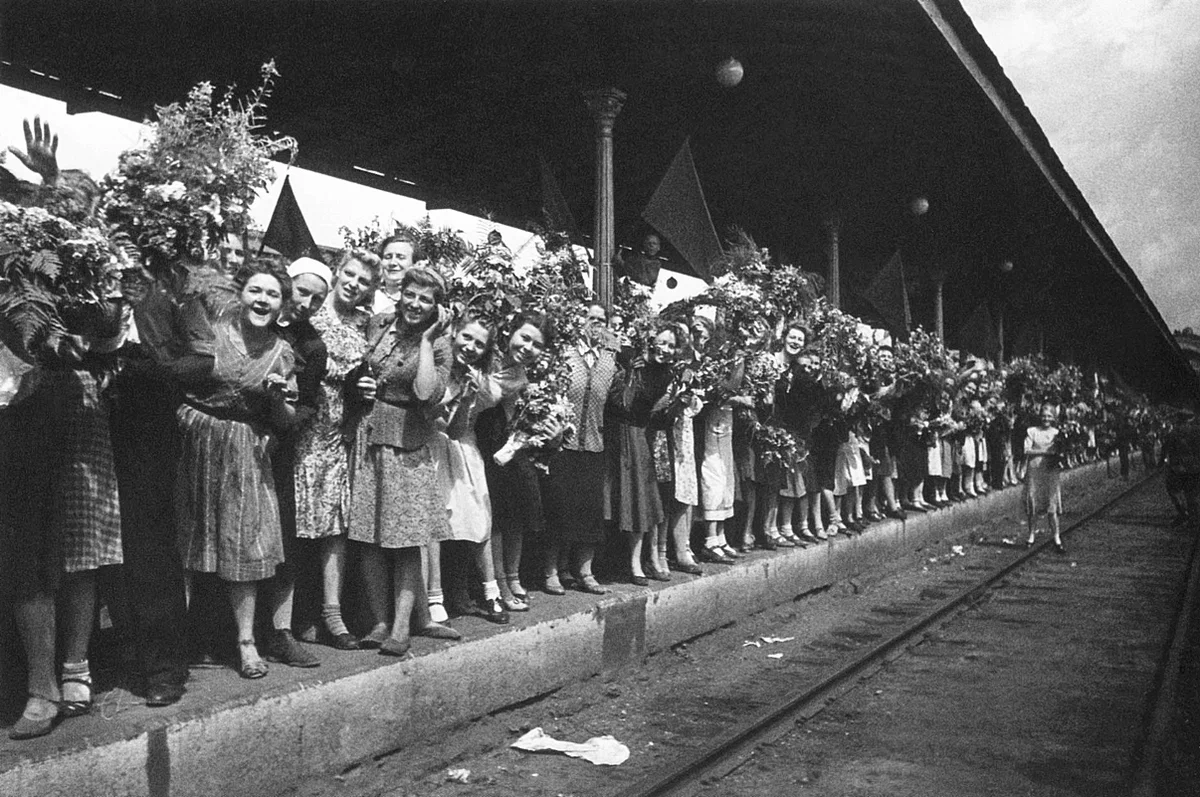 Архивные фото победы 1945