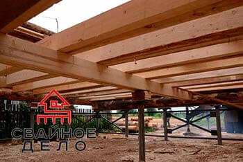 Пол на винтовых сваях