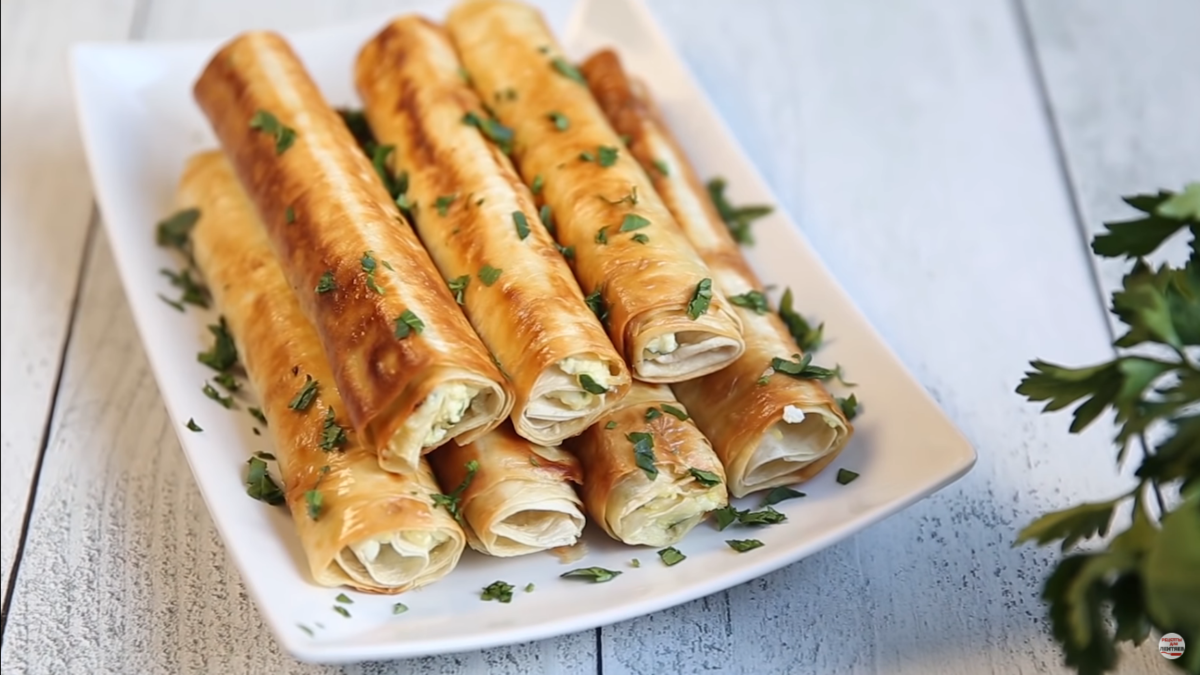 Закуска из лаваша с сыром