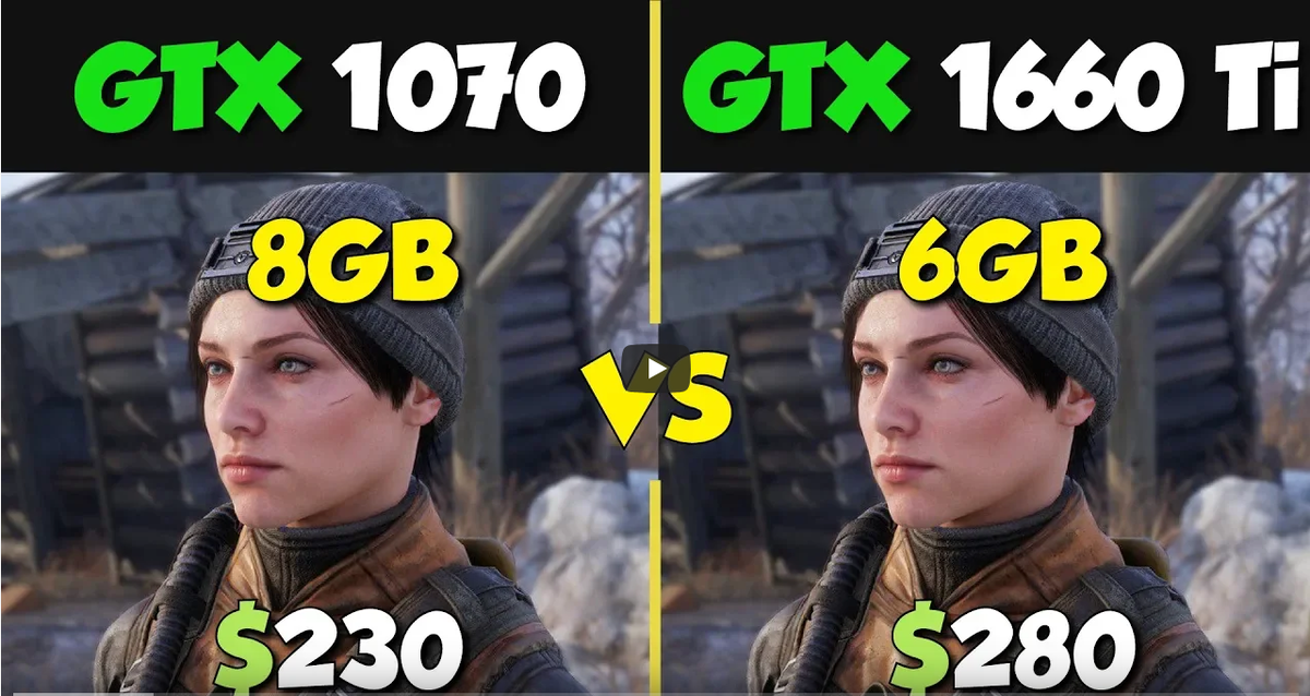 GTX 1660 Ti vs GTX 1070