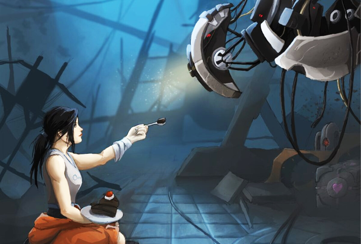 Portal 2 челл арты фото 5