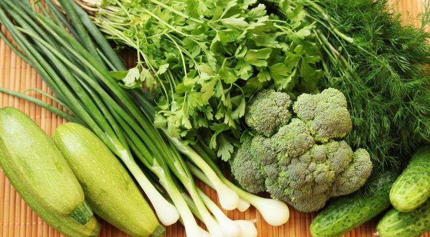 Жидкость можно получать из зеленых овощей