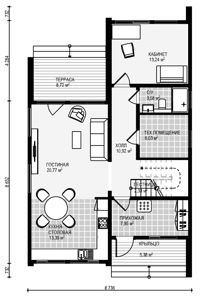 План 1 этажа