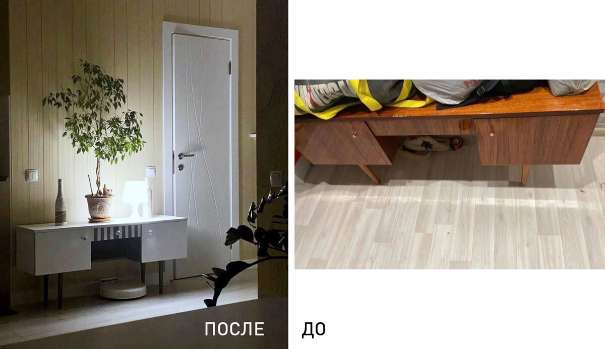 4 простых способа перекрасить советскую полированную мебель