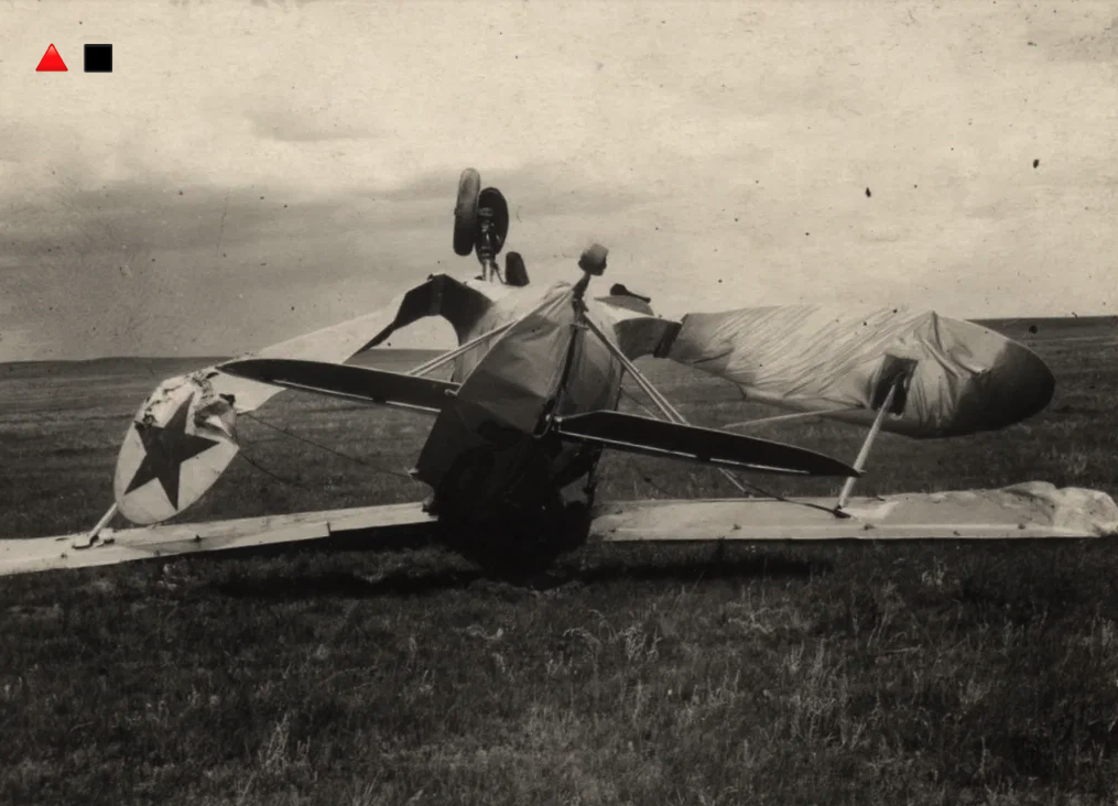 Авария И-153, МНР, 1940 (РГВА)
