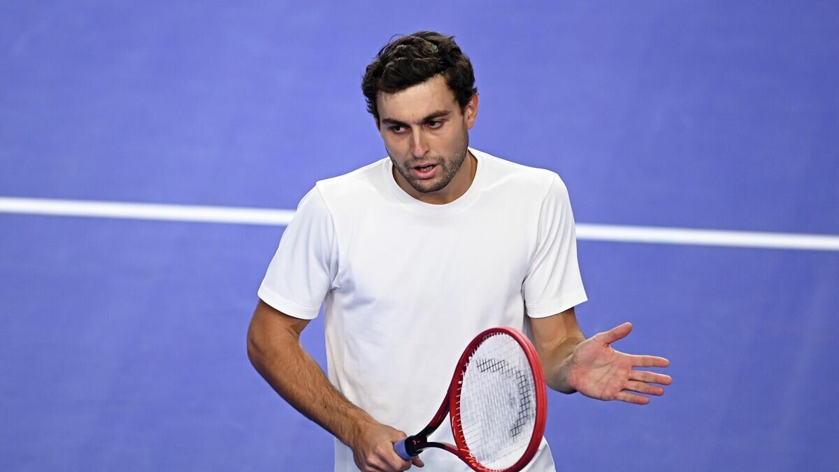    Российский теннисист Аслан Карацев© РИА Новости / Алексей Филиппов