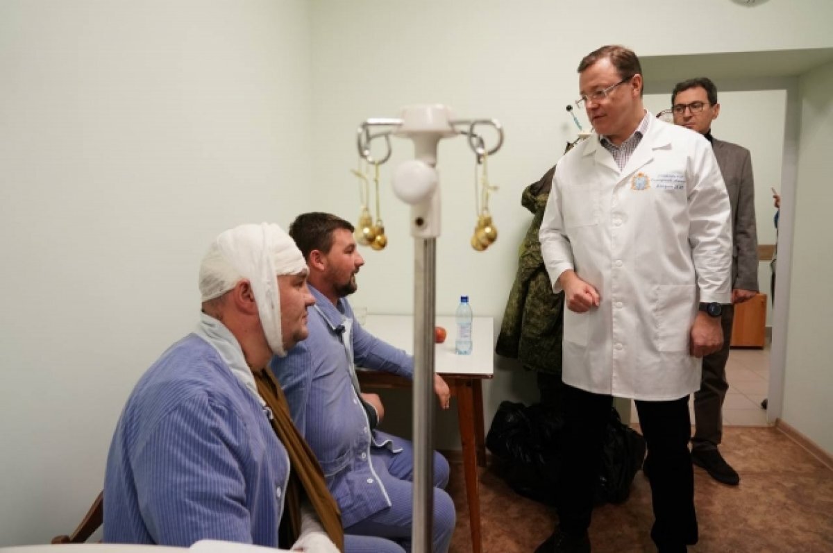    Первые 45 бойцов доставлены из ростовского госпиталя в Самару