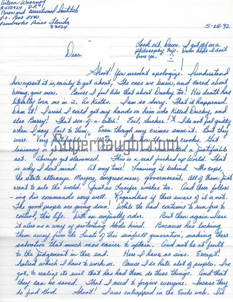 Письмо Эйлин