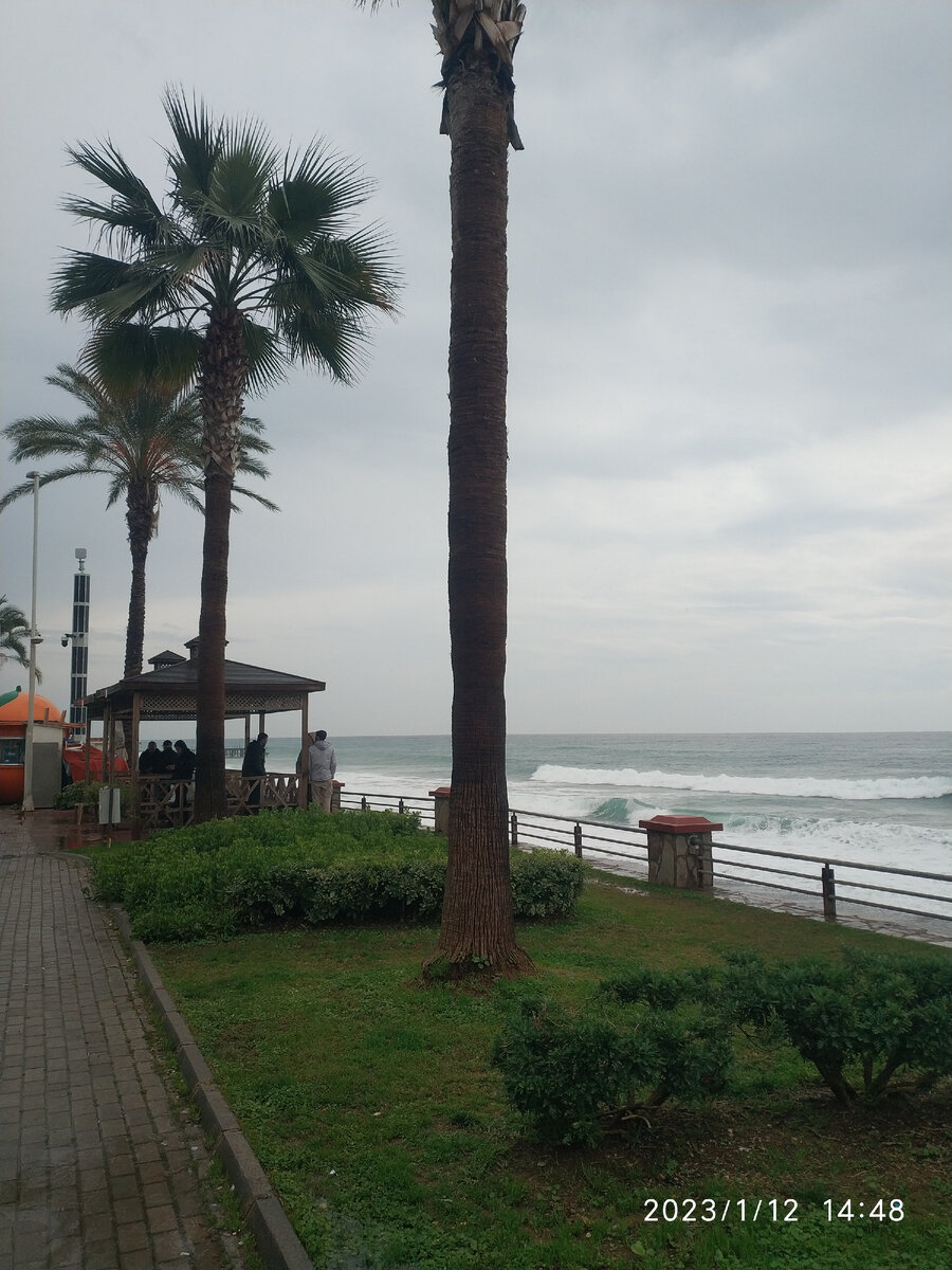 На набережной Махмутлара.Фото автора.