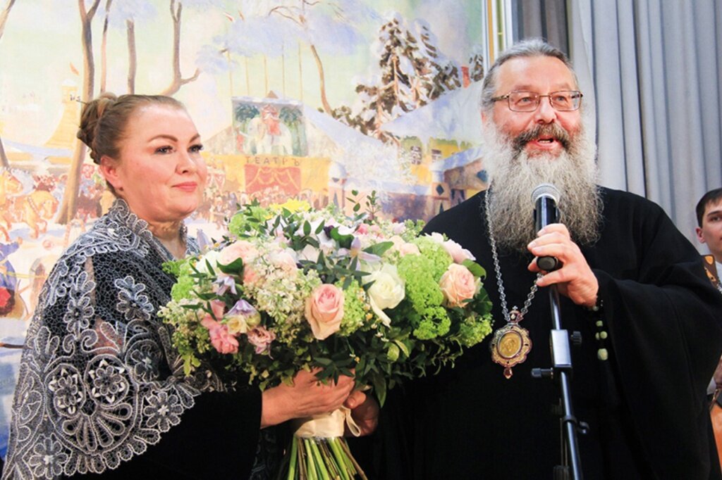 С митрополитом Екатеринбургским и Верхотурским Кириллом. Сольный концерт в Екатеринбурге. Март 2019 г.