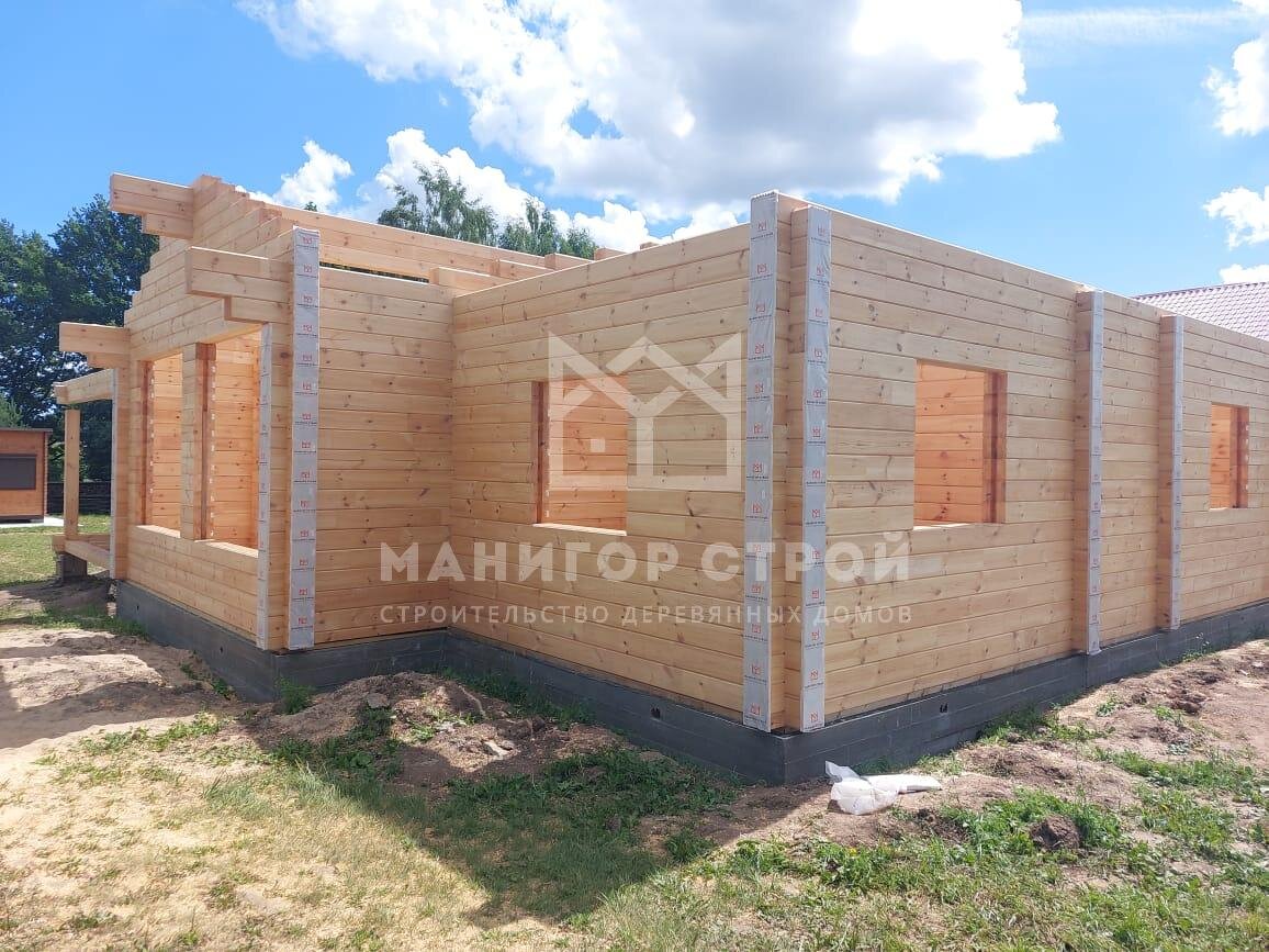 Строительство дома из клееного бруса