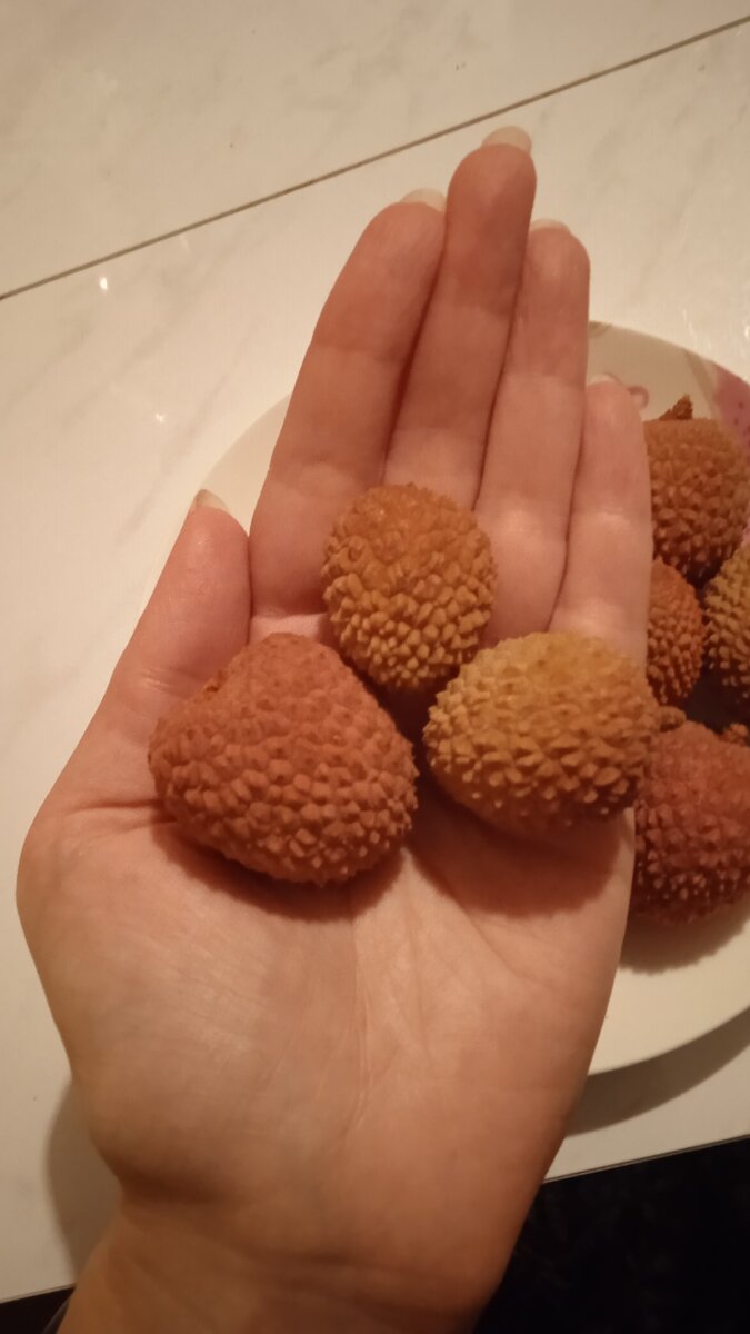 Размер плодов личи