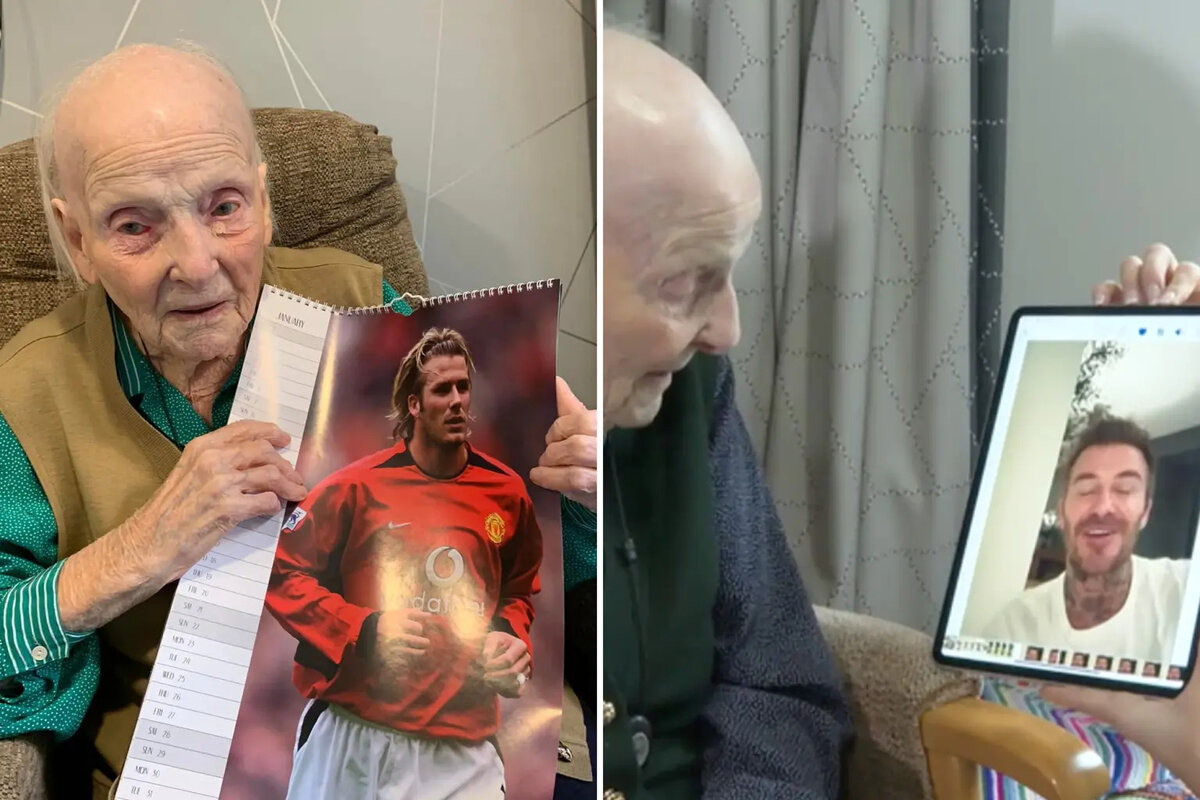 Дэвид Бекхэм ⚽️ сердечно поблагодарил свою 102-летнюю болельщицу за  многолетнюю поддержку | Мастер-историй | Дзен