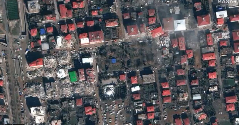     Фото: Maxar Technologies Город Ислахийе в Турции 7 февраля 2023 года