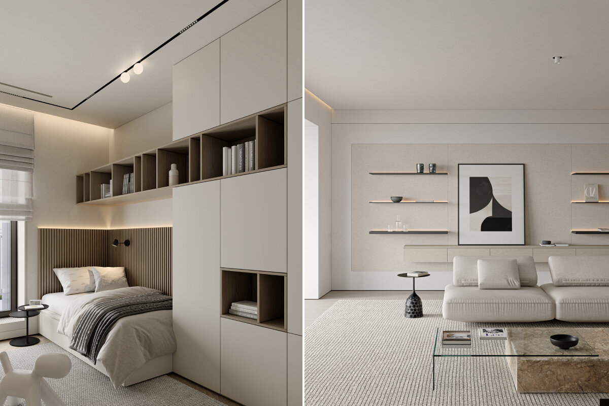 Минимализм идеально подойдет для обустройства небольшого помещения и просторных апартаментов