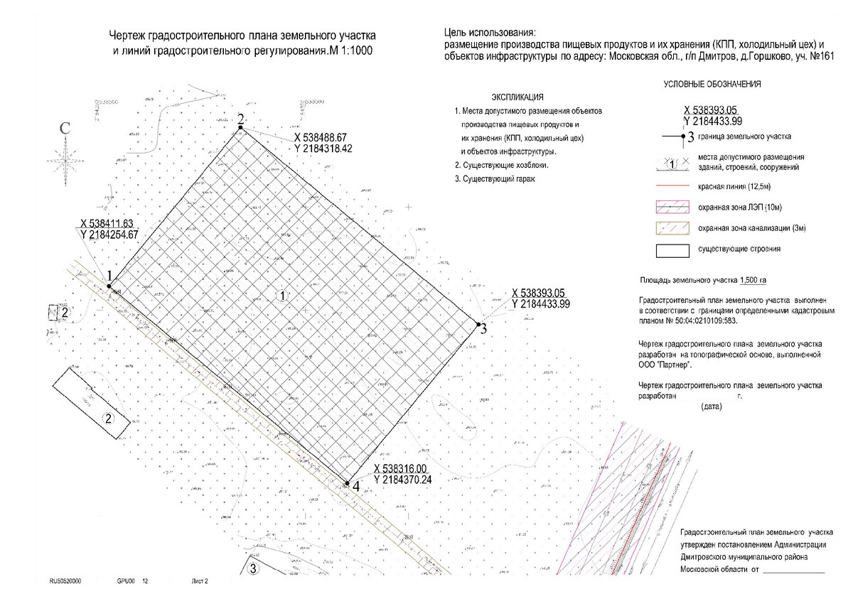 План пятна застройки