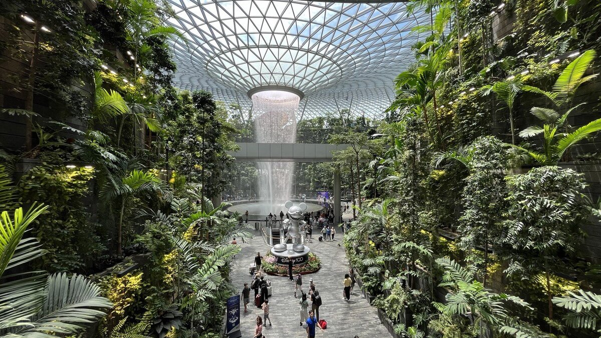 Водопад HSBC Rain Vortex, фото автора