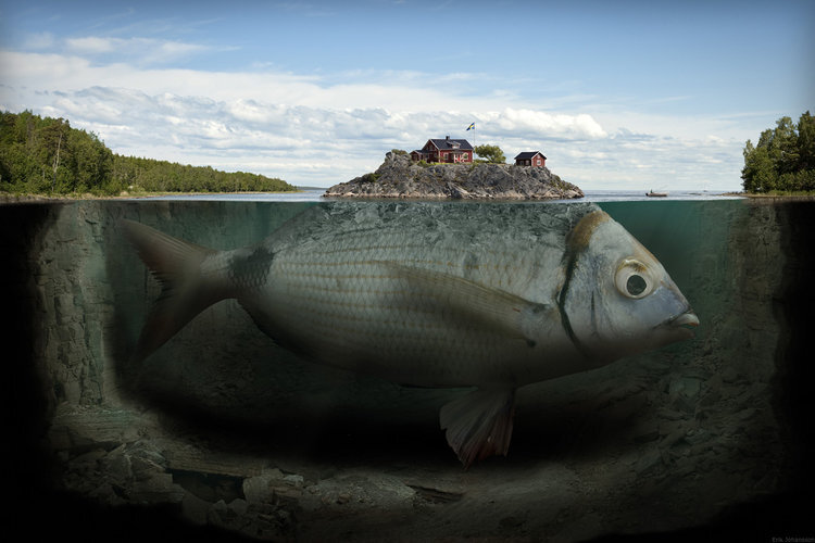 Представляемое и реальное - наглядно (фото Эрика Йоханссона (Erik Johansson) https://www.erikjo.com)