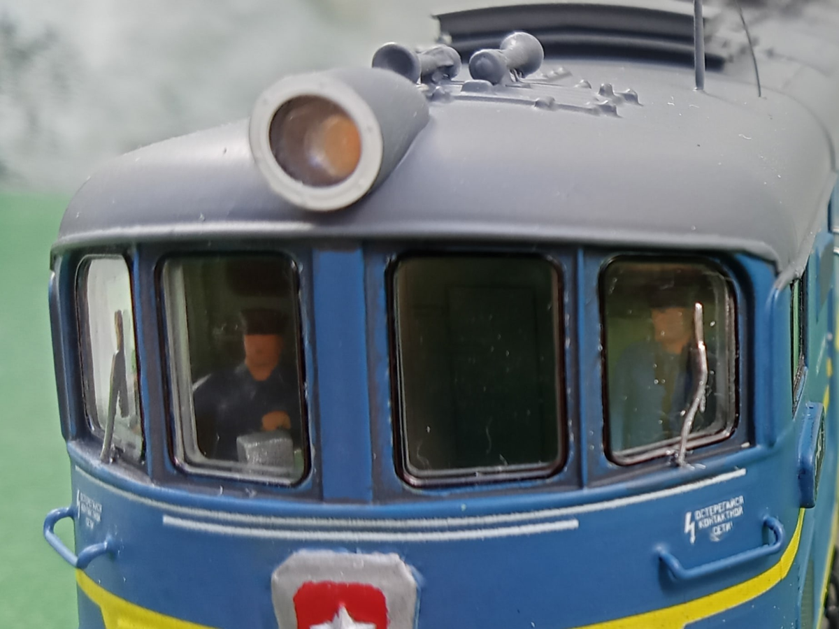 Кабина локомотива и бригада