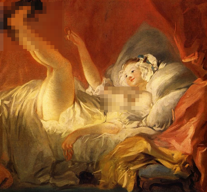 Фрагмент картины Фрагонара