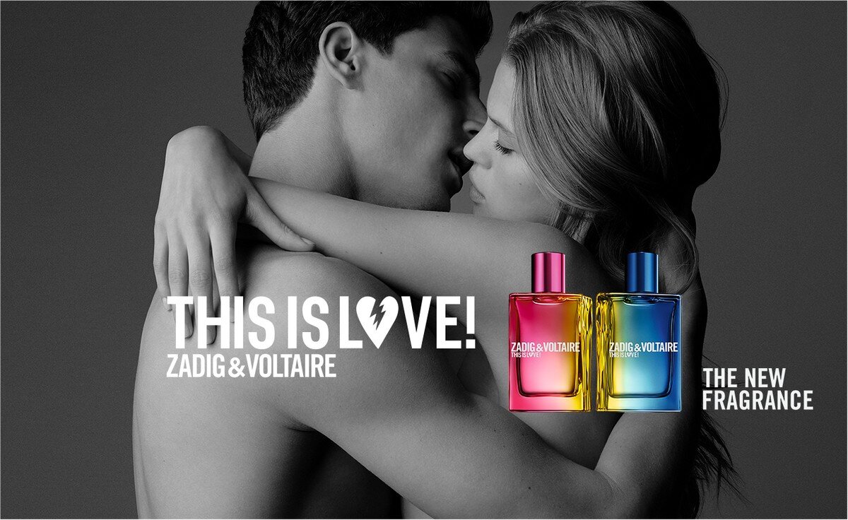 Рекламный постер линейки Zadig & Voltaire This Is Love! 