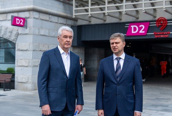    Мэр Москвы Сергей Собянин (слева) и генеральный директор - председатель правления ОАО «РЖД» Олег Белозеров