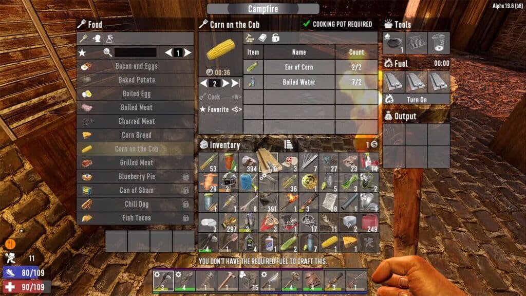Гайд по еде и блюдам в 7 Days to Die
