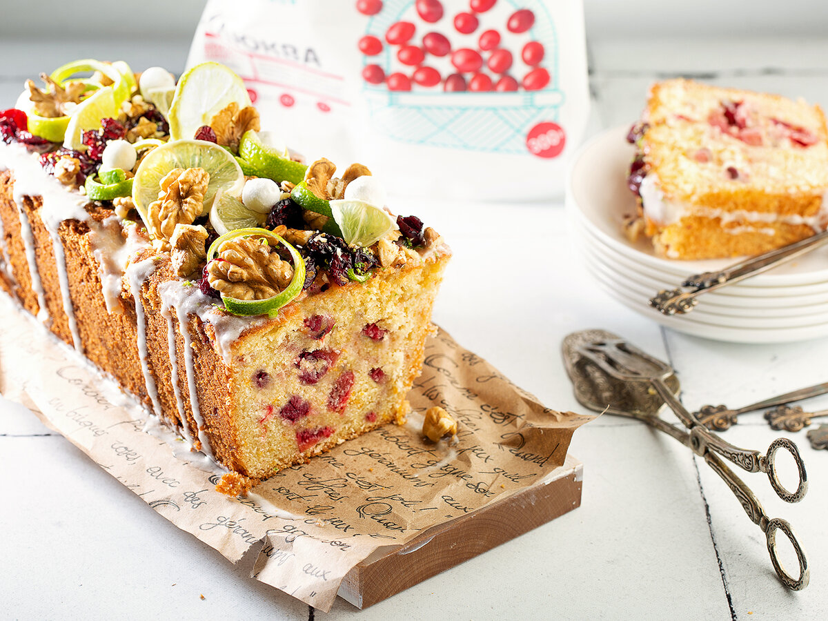 апельсиново-клюквенный кекс