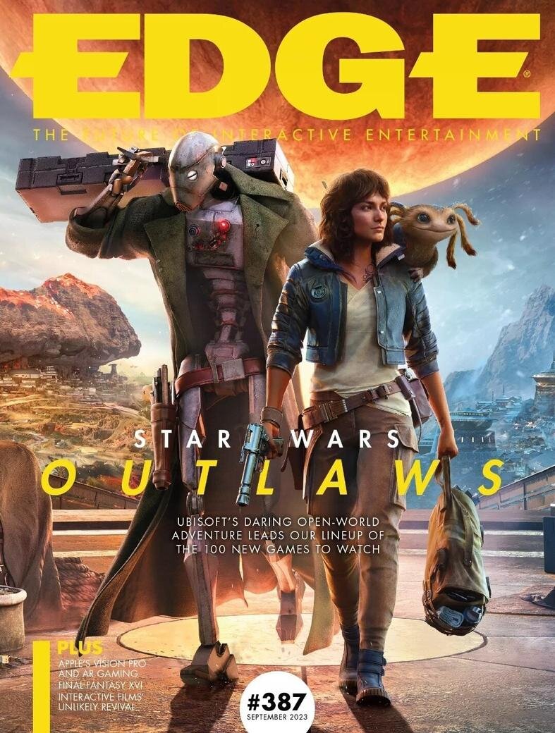    Star Wars Outlaws на обложке EDGE