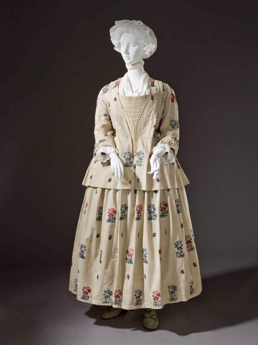 Ситцевое платье служанки, Англия, XVII век