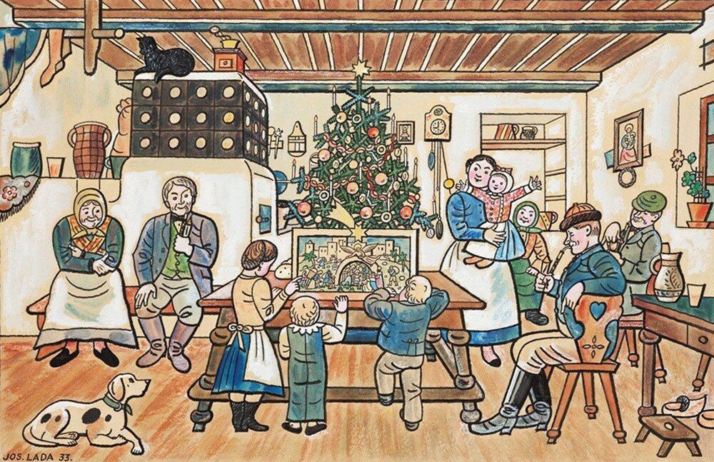 Йозеф Лада. Рождество. 1933 год.
