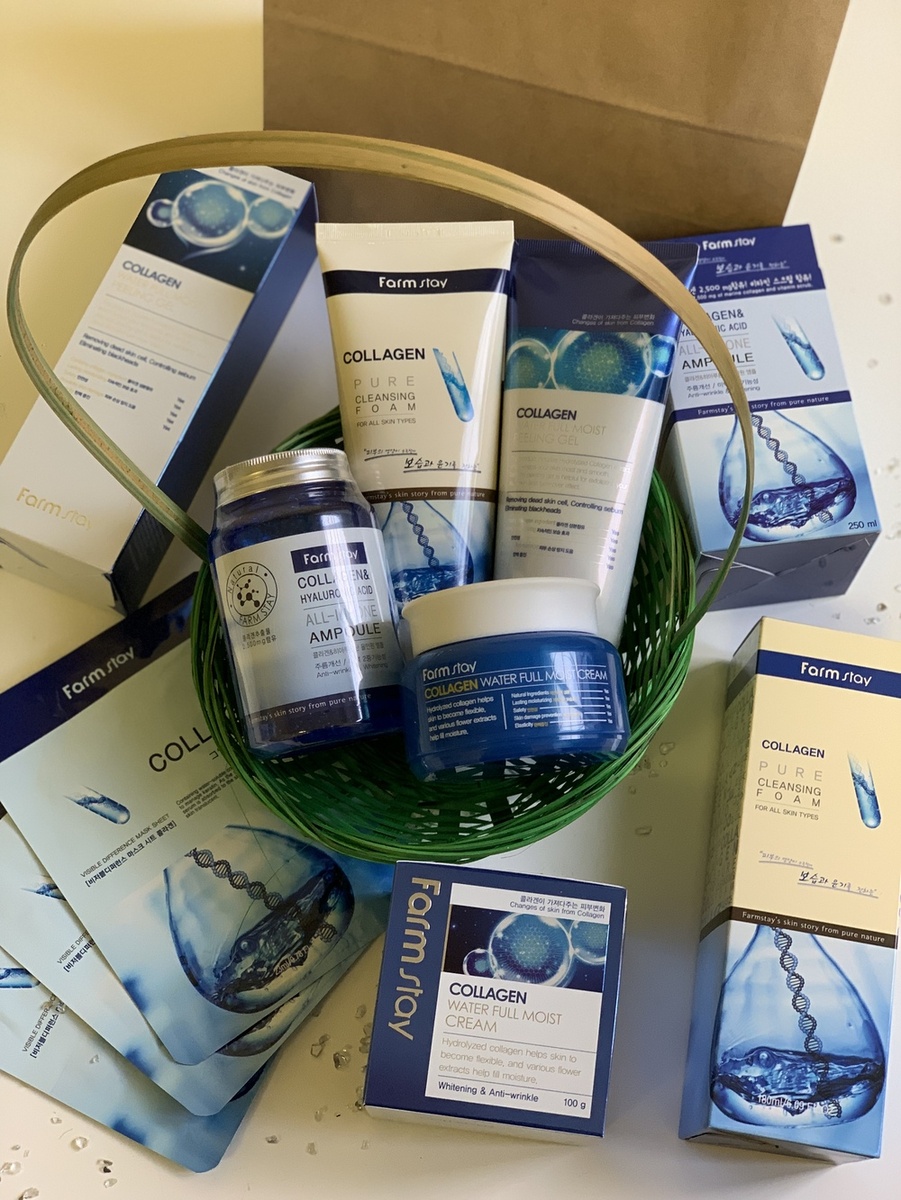 Наш лучший набор для борьбы с обезвоженностью "Коллагеновая бомба" от FarmStay.