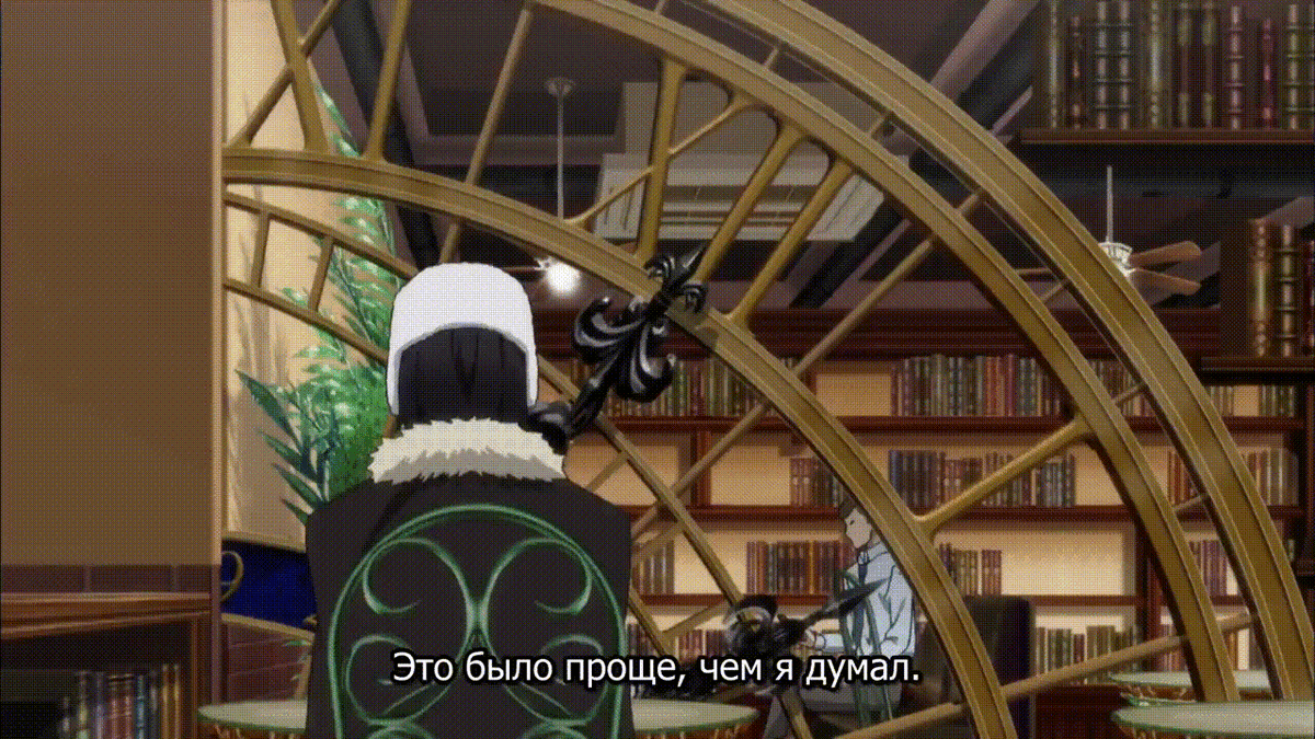 Момент из аниме "Великий из бродячих псов", 3 сезон, 12 серия