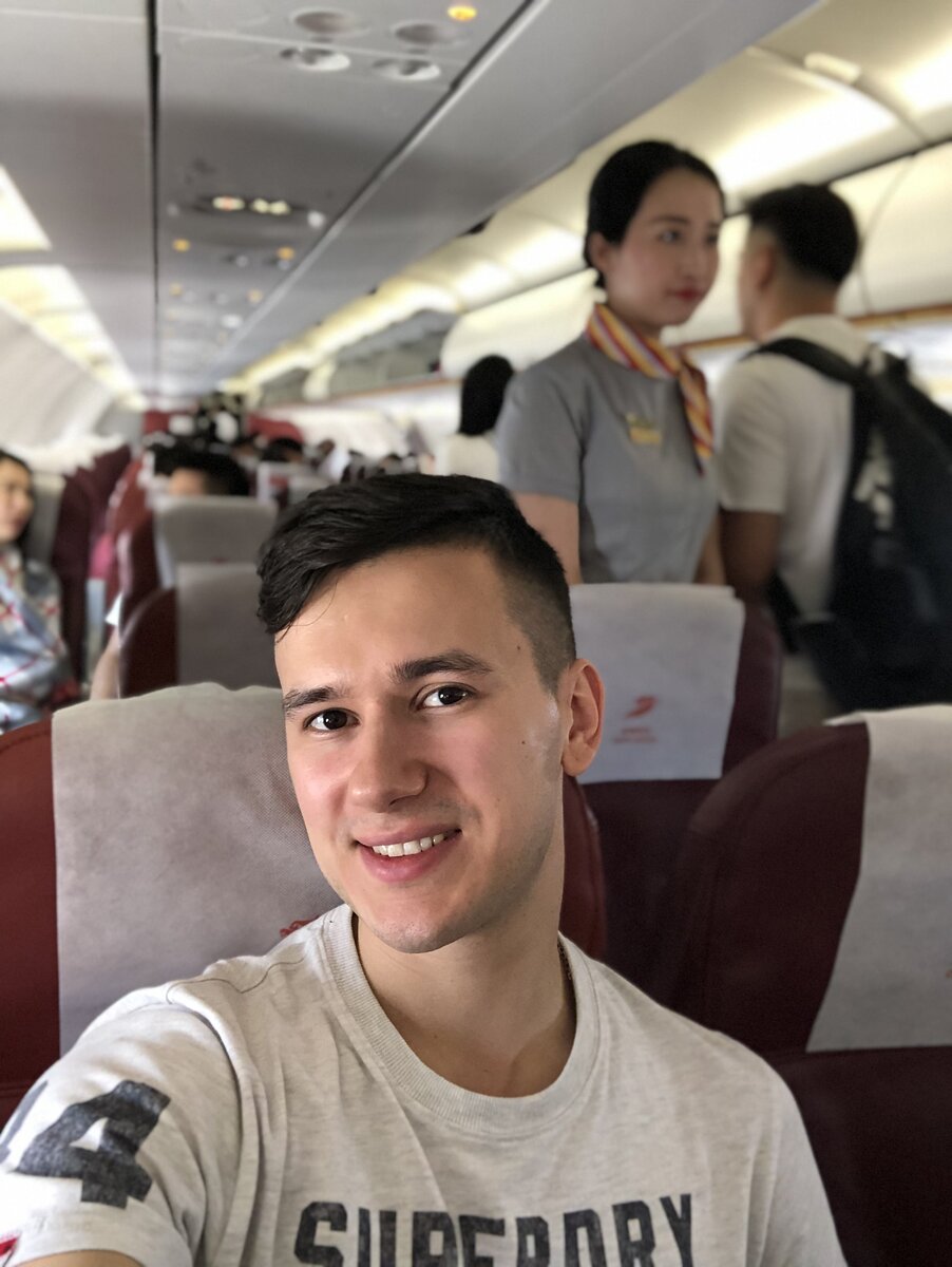 На борту  самолёта Beijing Capital Airlines (фото автора)