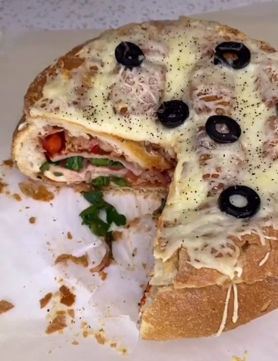 Тонкая пицца «Чизбургер»🍕