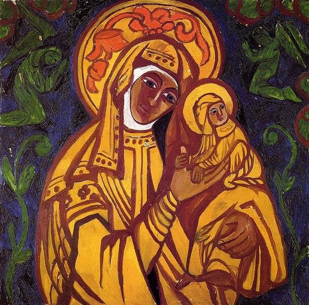 Мадонна с младенцем, 1914
