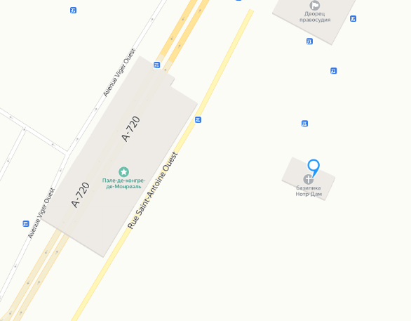 Нотр-Дам де Монреаль на карте