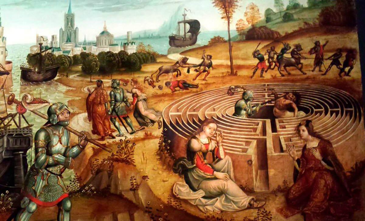 Тесей и Минотавр. Мастер из Кампана Кассони. 1515 г.