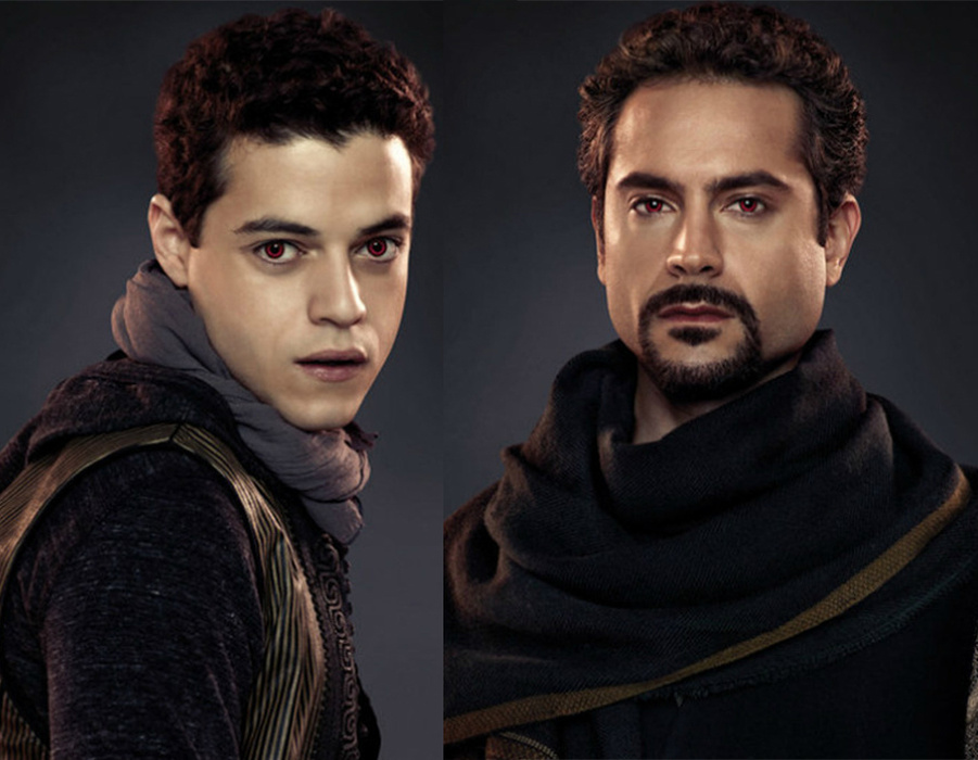 Актеры Рами и Омар в одежде из фильма «Сумерки». Сага. Рассвет: Часть 2