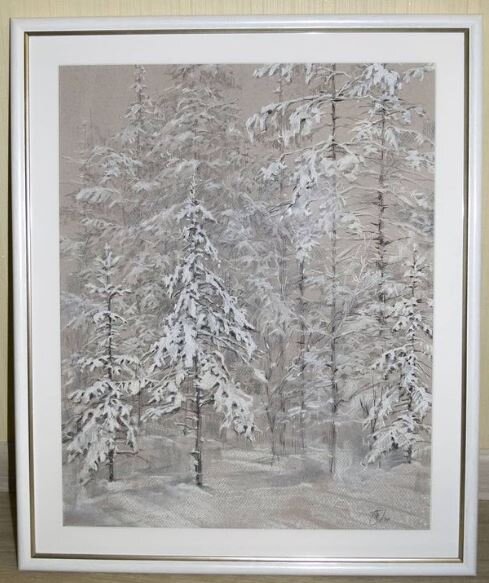 Зима. Сибирь.