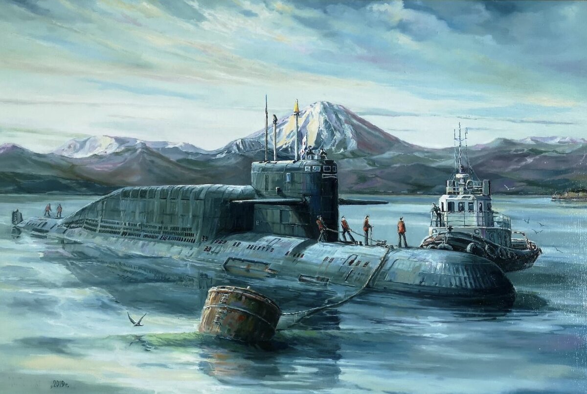 Художник-маринист Михаил Погожев,  Минёр, капитан 3 ранга. Из свободного источника.