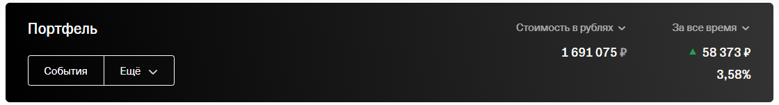 Портфель на 25.01