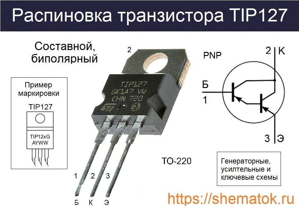 TIP127 цоколевка
