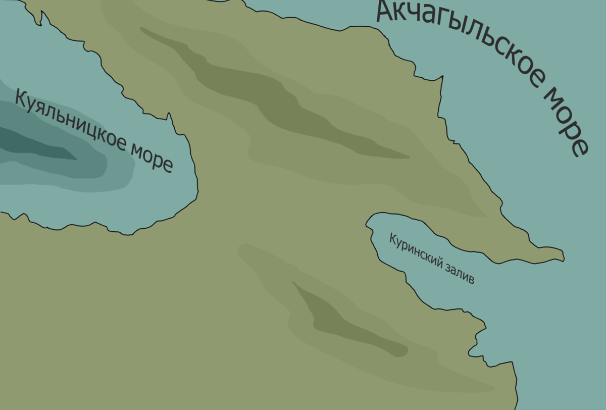 Территория между черным и каспийским морями