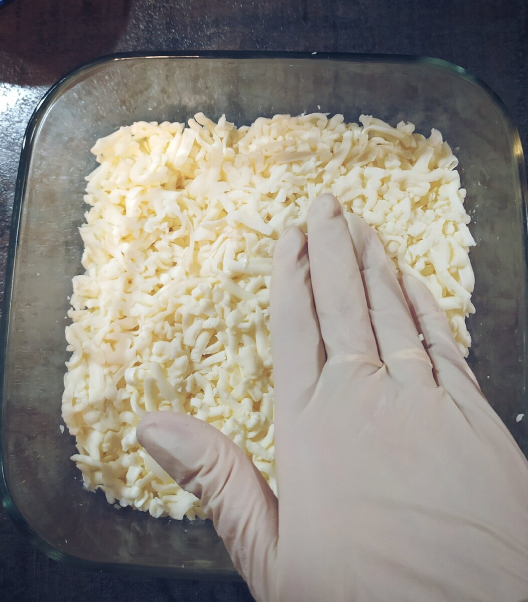 Каждый слой немного приминаем. 