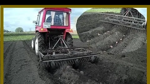 Выращивание картошки с мини трактором