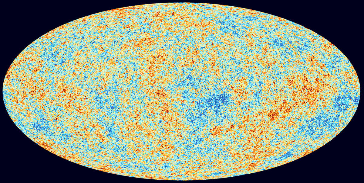 Карта космического микроволнового фона со спутника Planck. Фото: ESA/Planck Collaboration