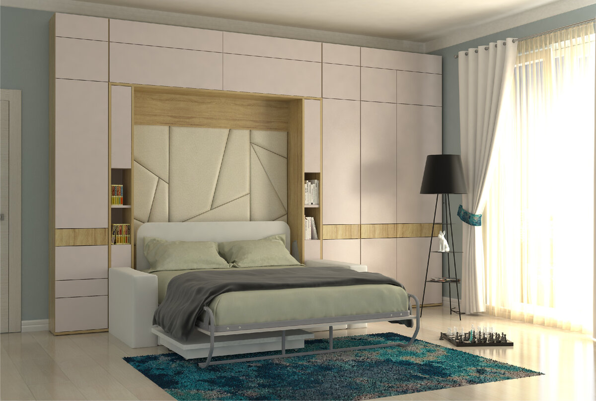 Шкаф кровать с диваном