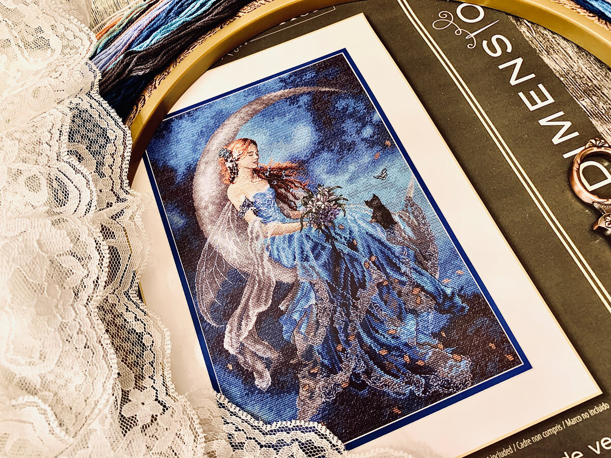 Мой новый набор для вышивки от Дименшенс "Фея ветреной луны"